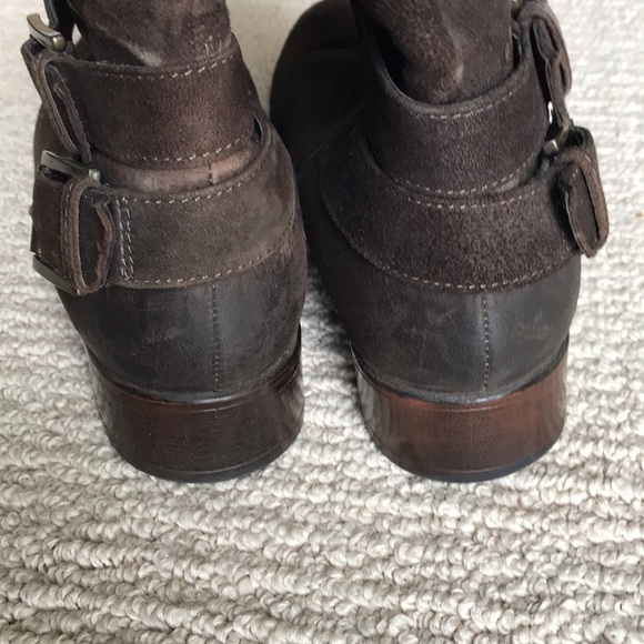 Clark’s Brown Suede Zip Boots 9.5 - Picture 9 of 13